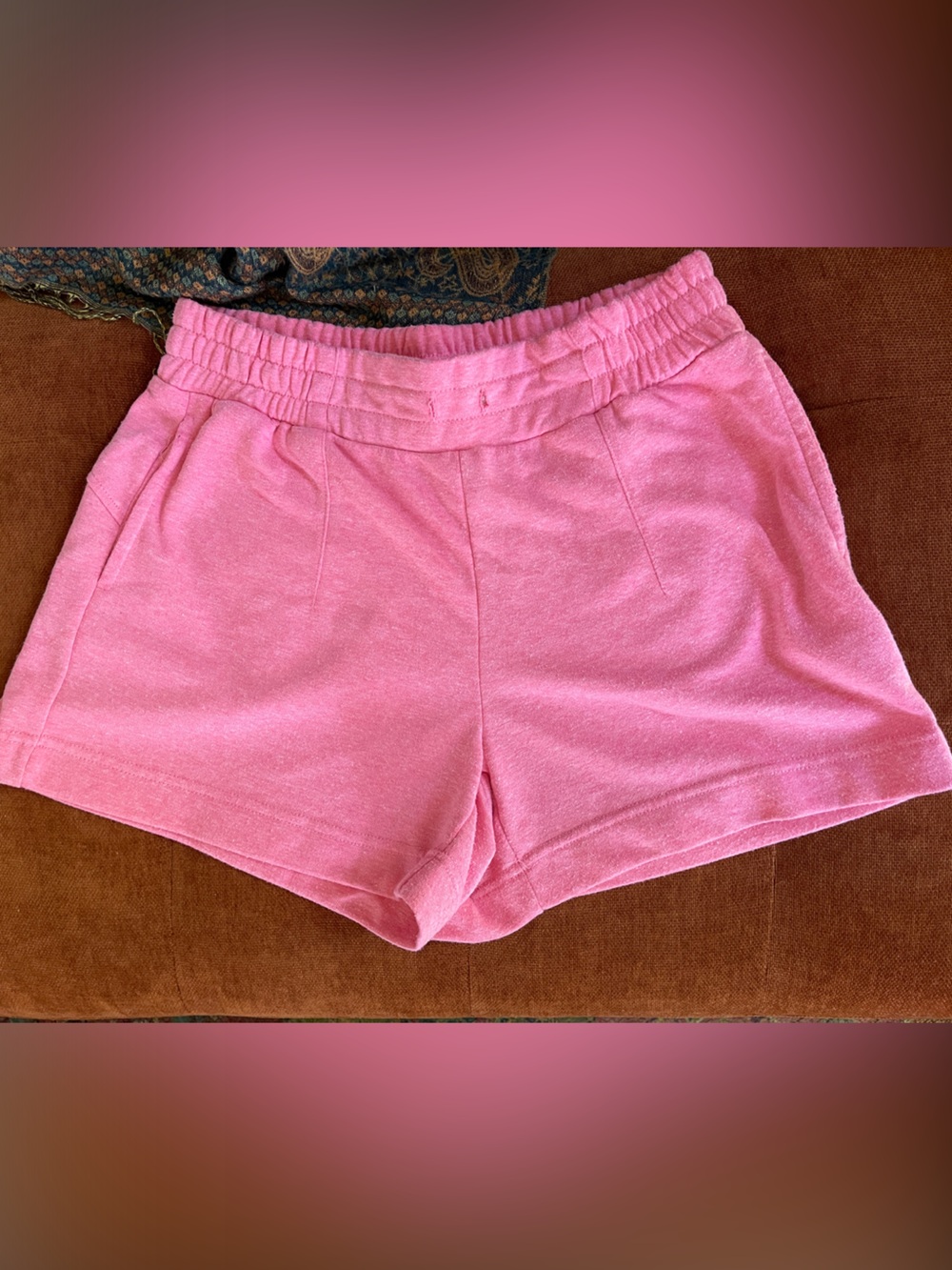 RBX Pink Women's Casual Elastic Waist Shorts, medium